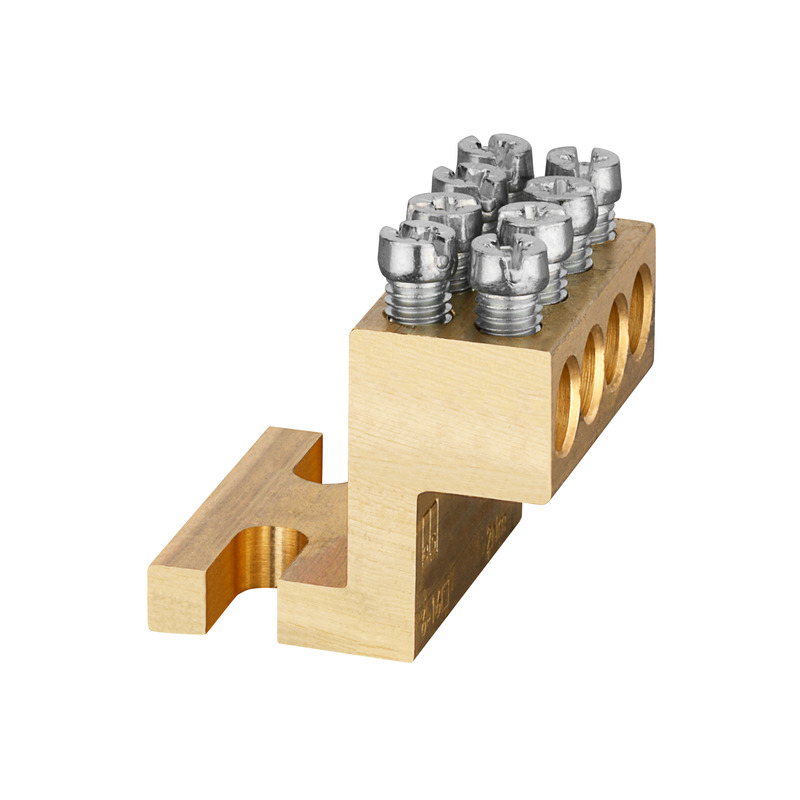 Upphöjd plint 1-polig, 4x16 mm² - PVK 416