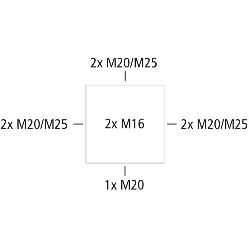 Kopplingsdosa - Abox SL-2,5/4²-KT